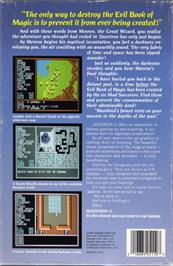Box back cover for Questron II on the Commodore 64.