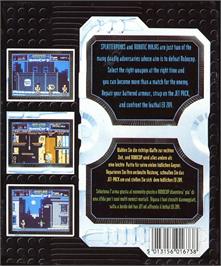 Box back cover for RoboCop 3 on the Commodore 64.