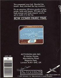 Box back cover for Rock n' Bolt on the Commodore 64.