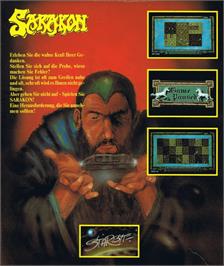 Box back cover for Sarakon on the Commodore 64.