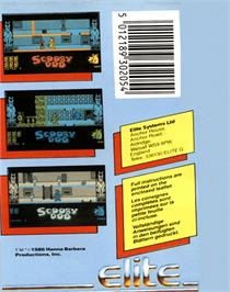 Box back cover for Scooby Doo on the Commodore 64.