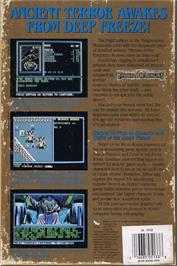 Box back cover for Secret of the Silver Blades on the Commodore 64.