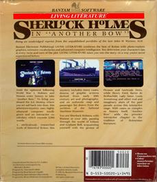 Box back cover for Sherlock Holmes: Another Bow on the Commodore 64.