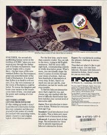 Box back cover for Sorcerer on the Commodore 64.
