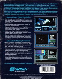 Box back cover for Space Rogue on the Commodore 64.