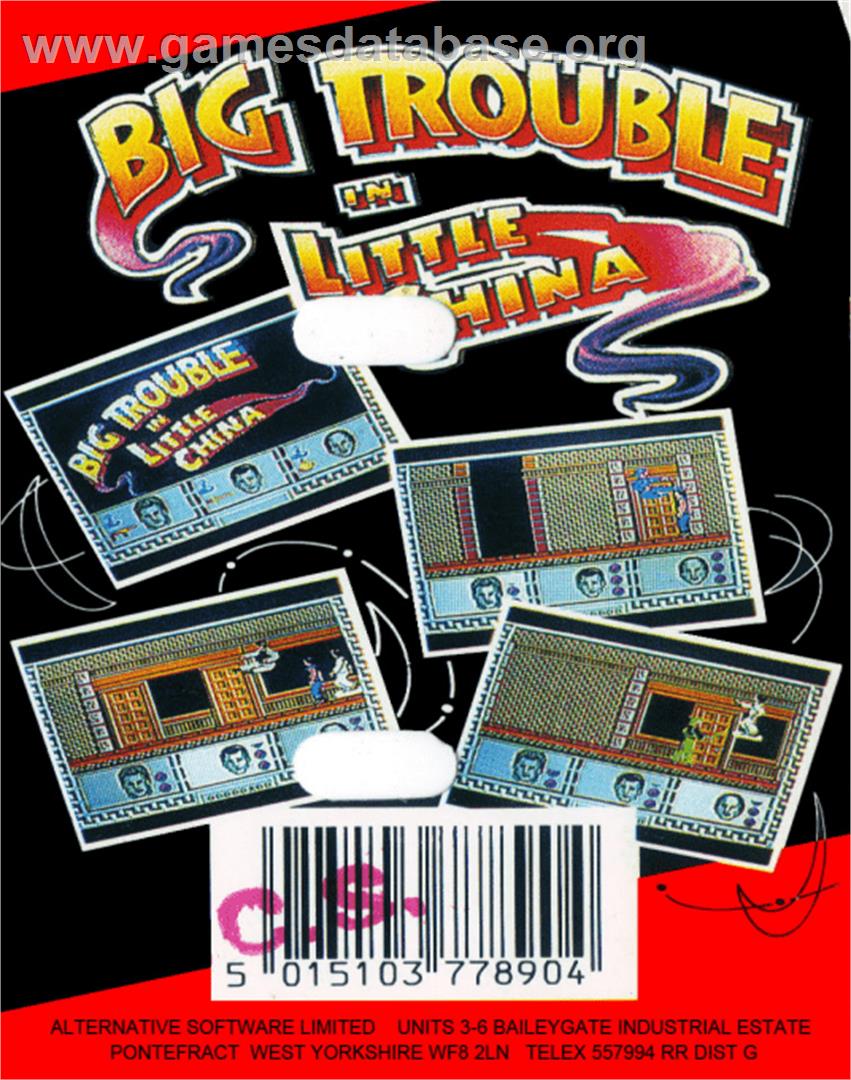 Big Trouble in Little China - Commodore 64 - Artwork - Box Back