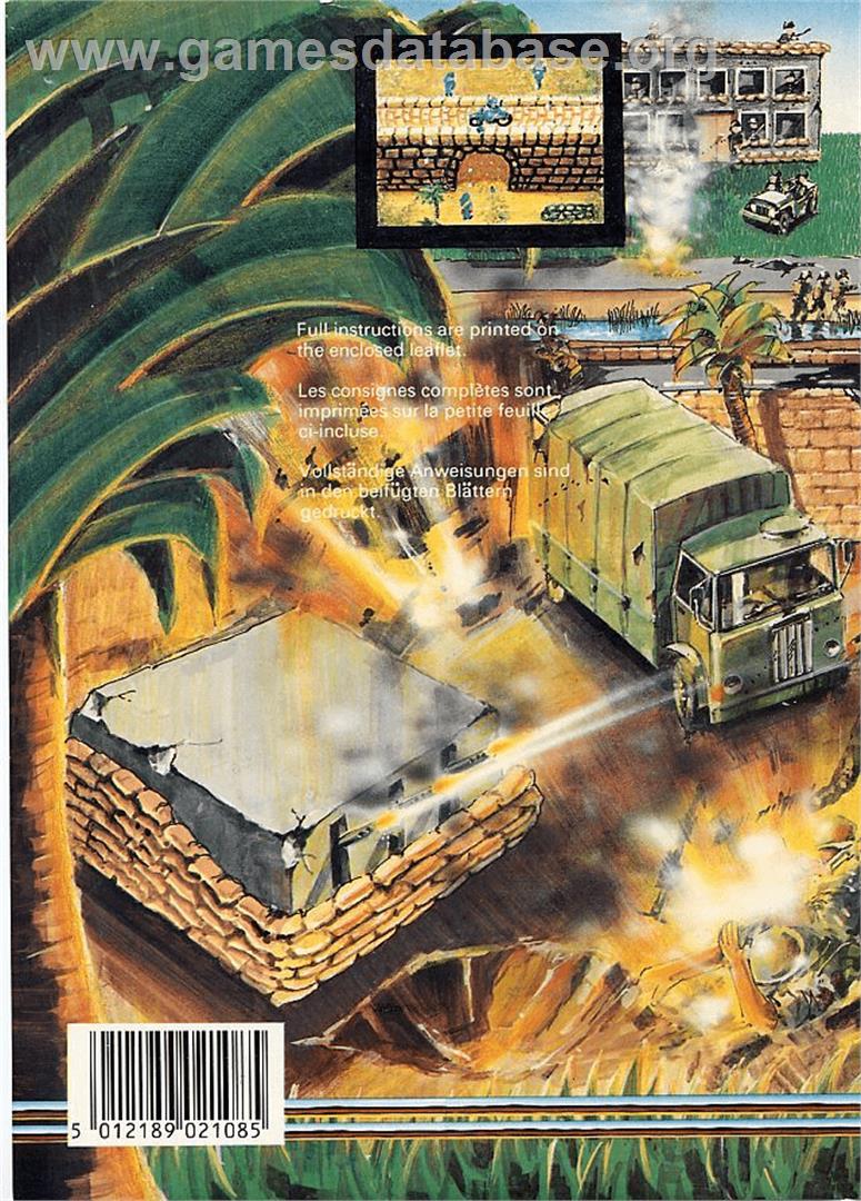 Commando - Commodore 64 - Artwork - Box Back