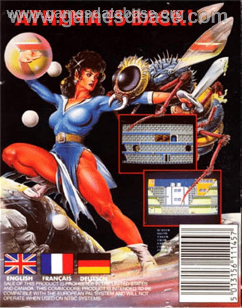Psycho Soldier - Commodore 64 - Artwork - Box Back