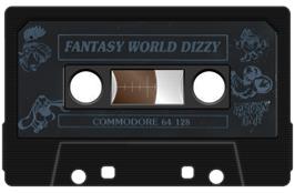 Cartridge artwork for Fantasy World Dizzy on the Commodore 64.