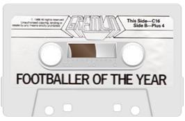 Cartridge artwork for Footballer of the Year on the Commodore 64.