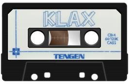 Cartridge artwork for Klax on the Commodore 64.