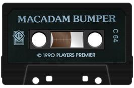 Cartridge artwork for Macadam Bumper on the Commodore 64.