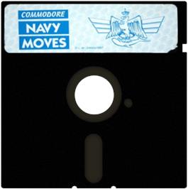 Cartridge artwork for Navy Moves on the Commodore 64.
