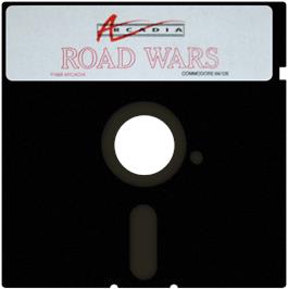 Cartridge artwork for Roadwars on the Commodore 64.