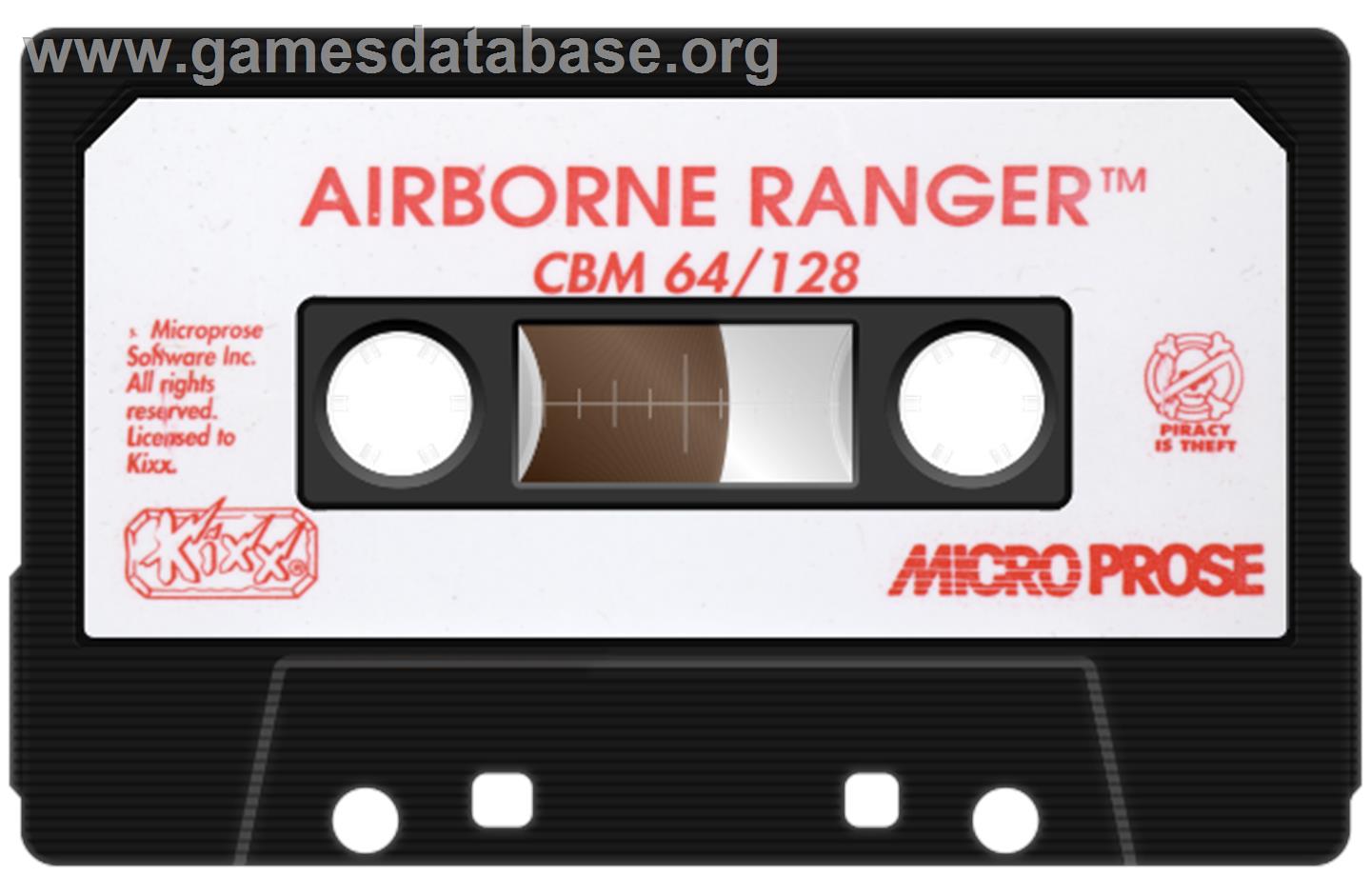 Airborne Ranger - Commodore 64 - Artwork - Cartridge
