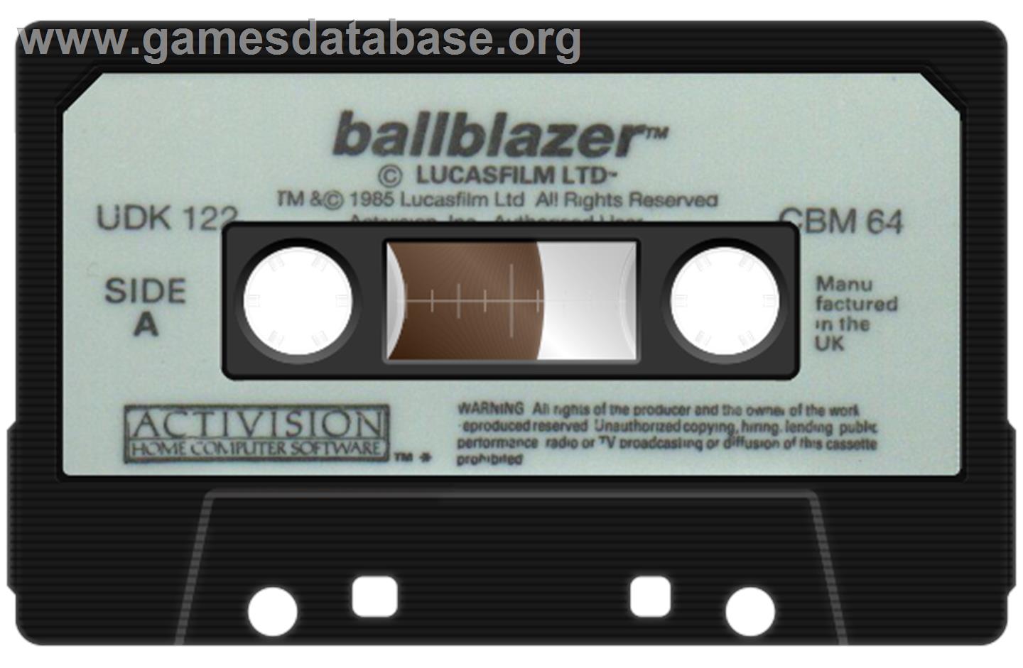 Ballblazer - Commodore 64 - Artwork - Cartridge