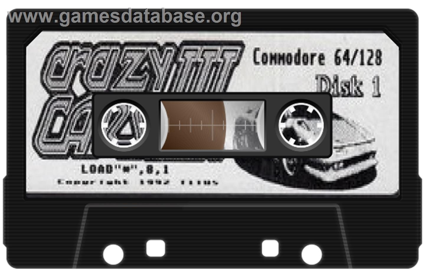 Crazy Cars III - Commodore 64 - Artwork - Cartridge