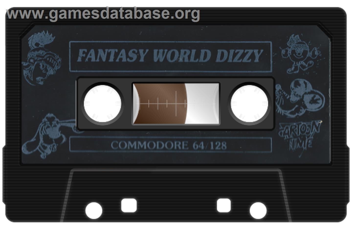 Fantasy World Dizzy - Commodore 64 - Artwork - Cartridge