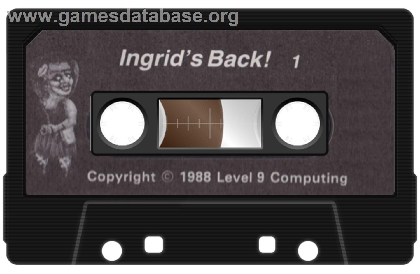 Ingrid's Back! - Commodore 64 - Artwork - Cartridge