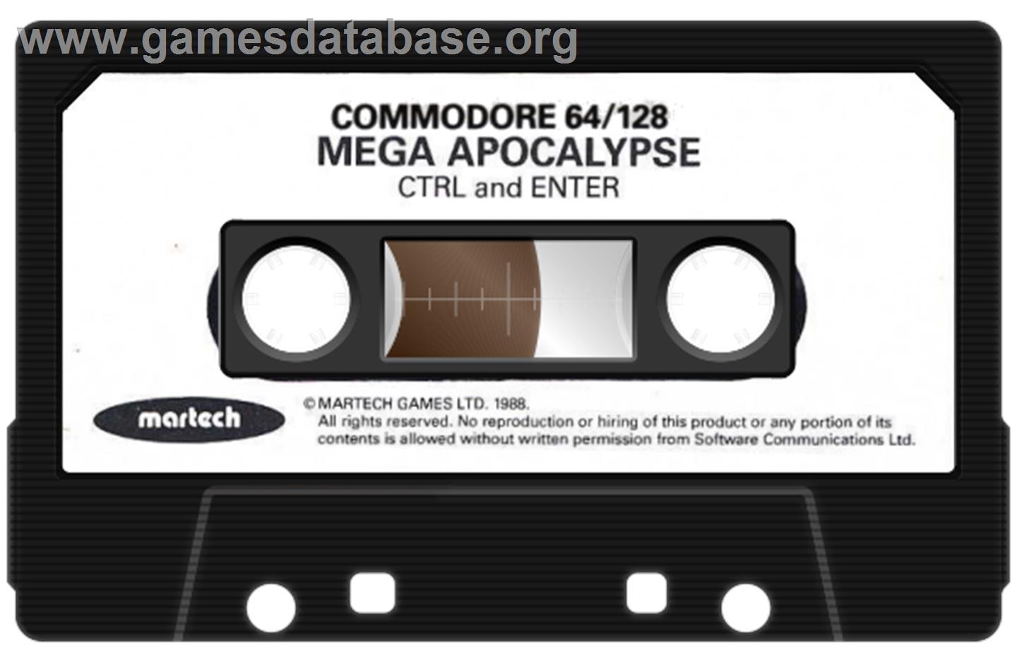 Mega-Apocalypse - Commodore 64 - Artwork - Cartridge
