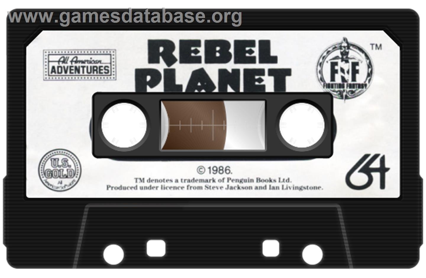 Rebel Planet - Commodore 64 - Artwork - Cartridge