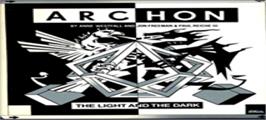 Top of cartridge artwork for Archon: The Light and the Dark on the Commodore 64.