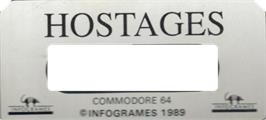 Top of cartridge artwork for Hostage: Rescue Mission on the Commodore 64.