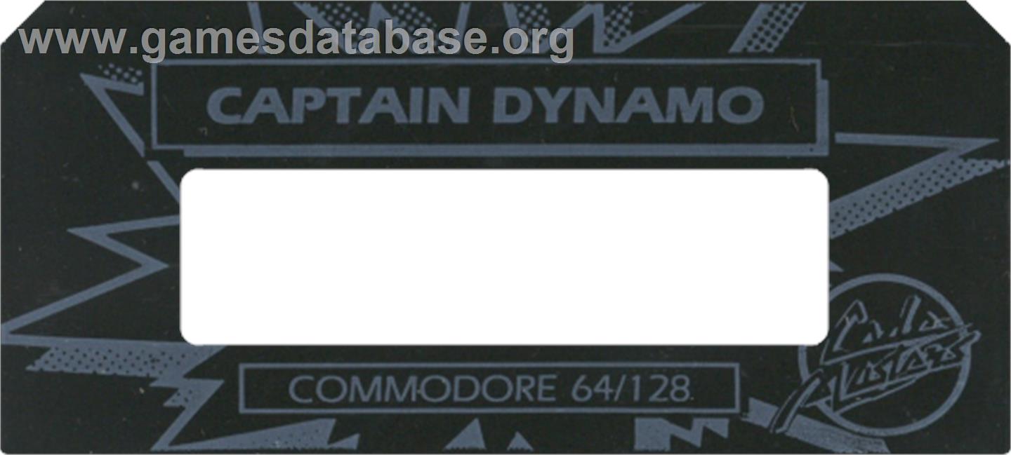 Captain Dynamo - Commodore 64 - Artwork - Cartridge Top