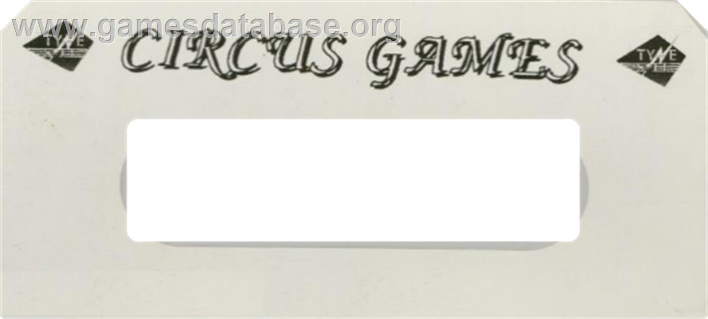 Circus Games - Commodore 64 - Artwork - Cartridge Top