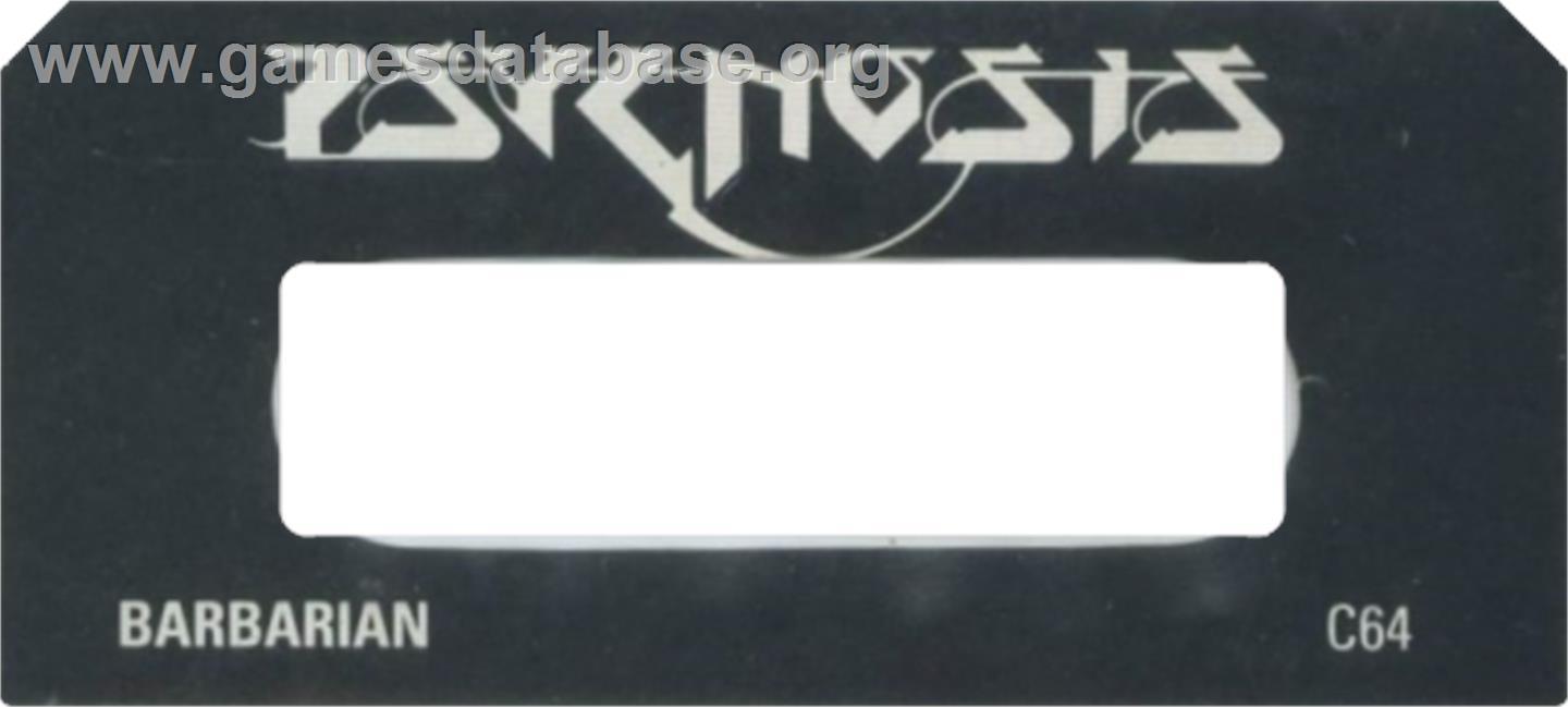 Death Sword - Commodore 64 - Artwork - Cartridge Top