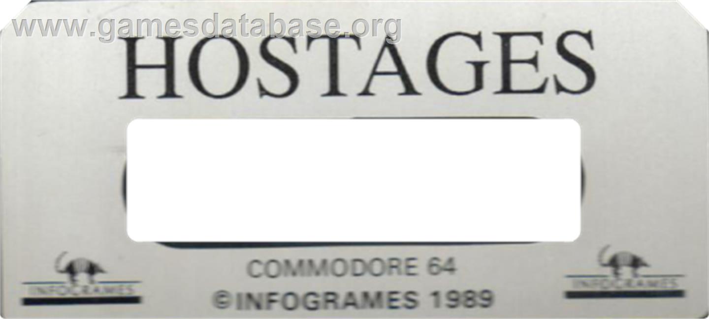 Hostage: Rescue Mission - Commodore 64 - Artwork - Cartridge Top