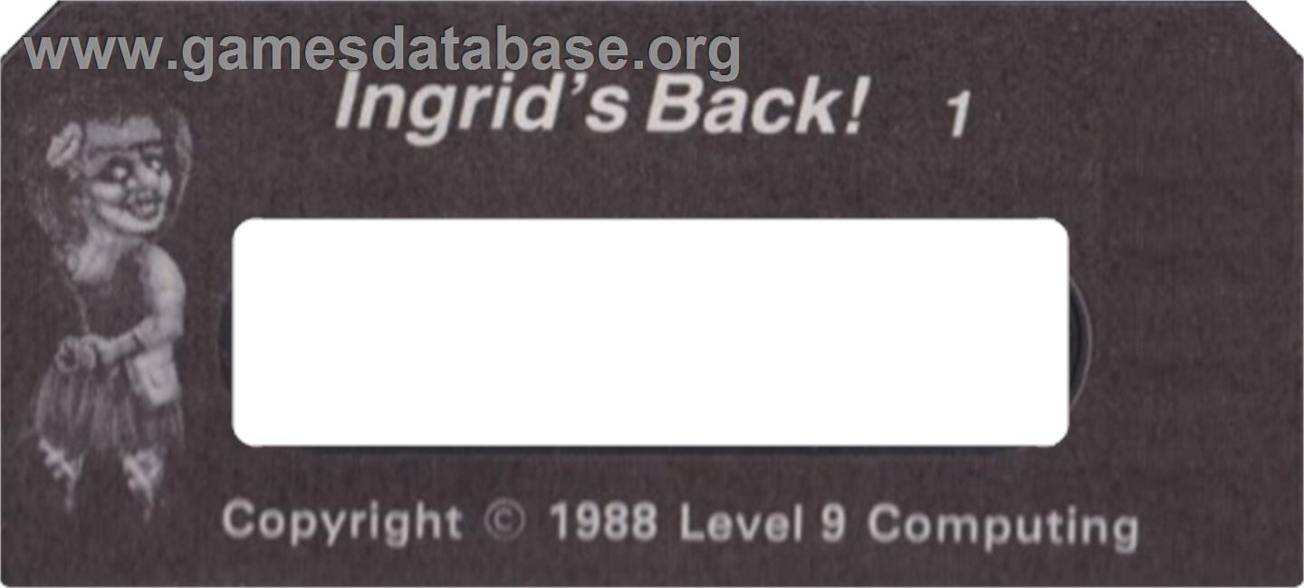 Ingrid's Back! - Commodore 64 - Artwork - Cartridge Top