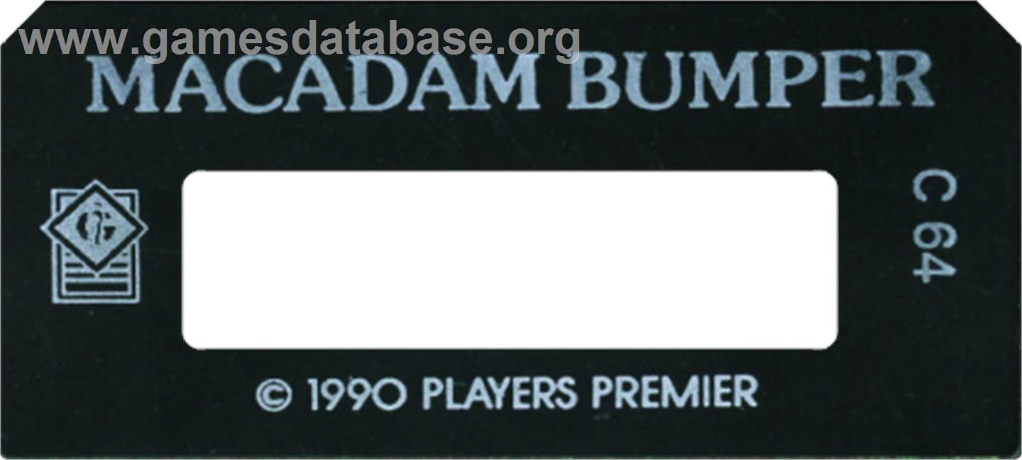 Macadam Bumper - Commodore 64 - Artwork - Cartridge Top