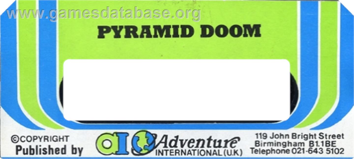 Pyramid of Doom - Commodore 64 - Artwork - Cartridge Top