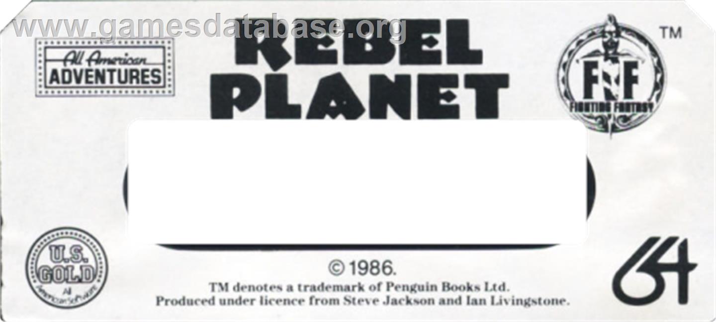 Rebel Planet - Commodore 64 - Artwork - Cartridge Top