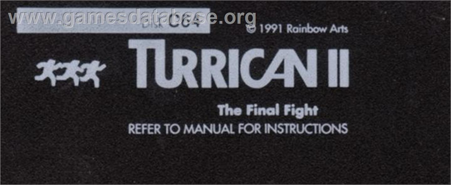 Turrican II: The Final Fight - Commodore 64 - Artwork - Cartridge Top