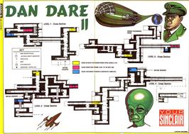 Game map for Dan Dare 2: Mekon's Revenge on the Commodore 64.
