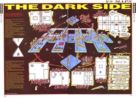 Game map for Dark Side on the Microsoft DOS.