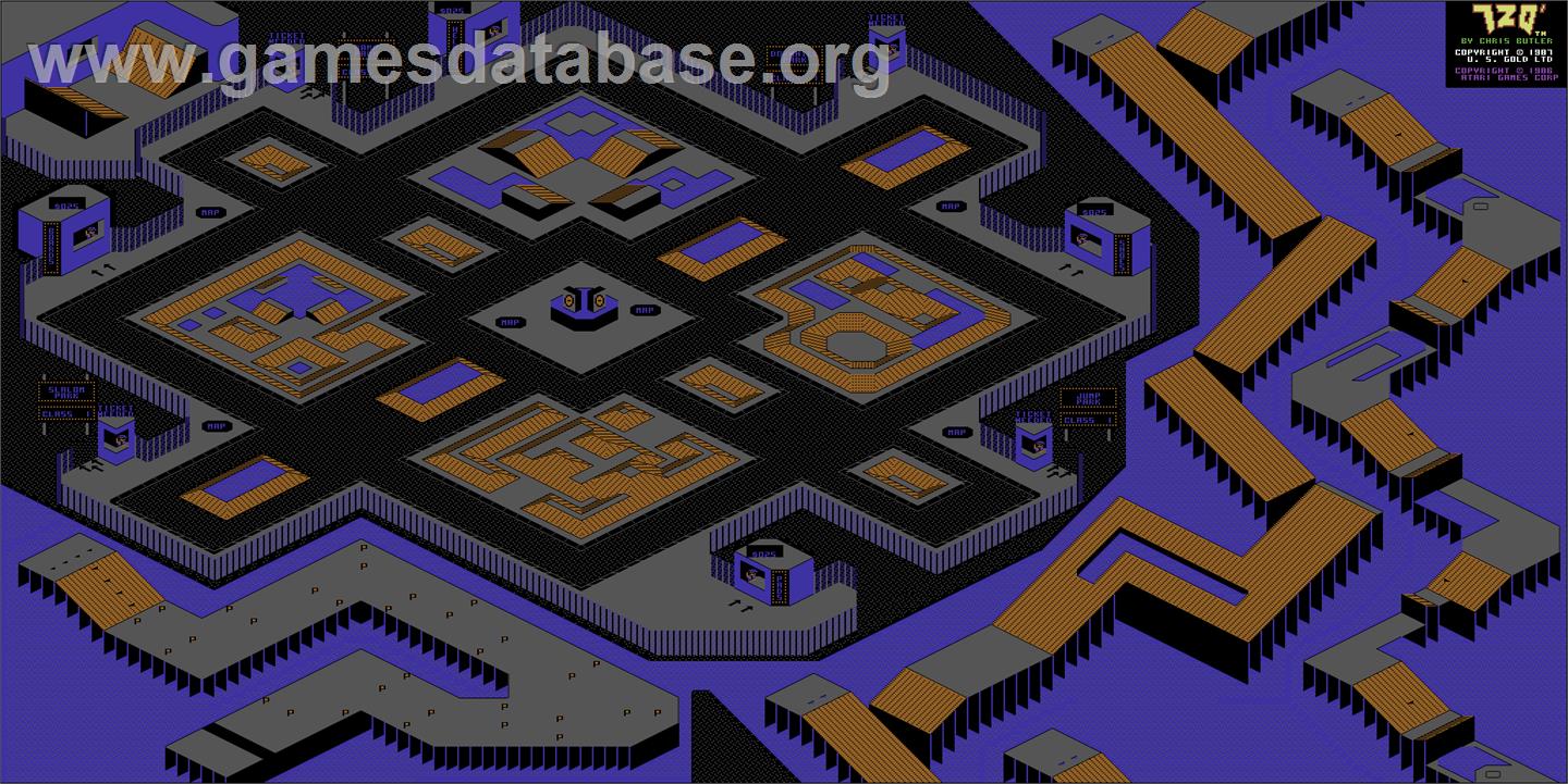 720 Degrees - Amstrad CPC - Artwork - Map