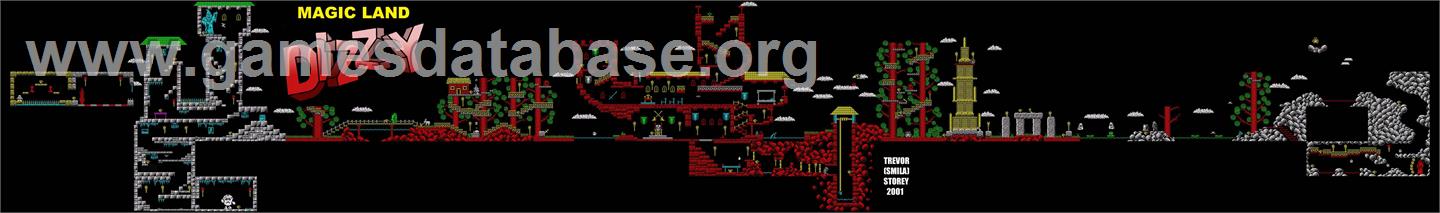 Magicland Dizzy - Commodore 64 - Artwork - Map