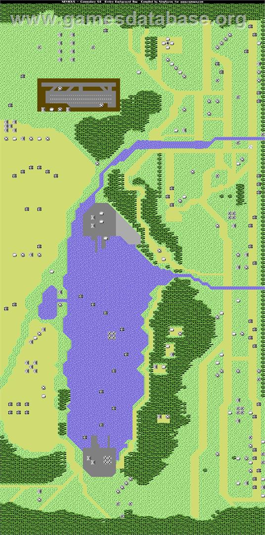 Xevious - Commodore 64 - Artwork - Map