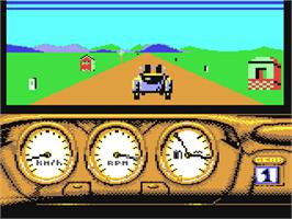 In game image of 1000 Miglia: Volume I - 1927-1933 on the Commodore 64.