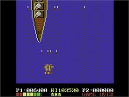 In game image of 1943: The Battle of Midway on the Commodore 64.