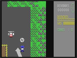 In game image of APB on the Commodore 64.