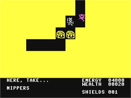 In game image of Adventure Creator on the Commodore 64.