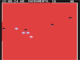 In game image of Agent USA on the Commodore 64.