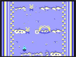 In game image of Alleykat on the Commodore 64.
