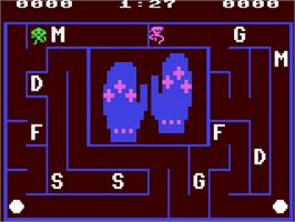 In game image of Alphabet Zoo on the Commodore 64.