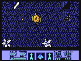 In game image of Amaurote on the Commodore 64.