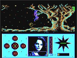 In game image of Amazon on the Commodore 64.